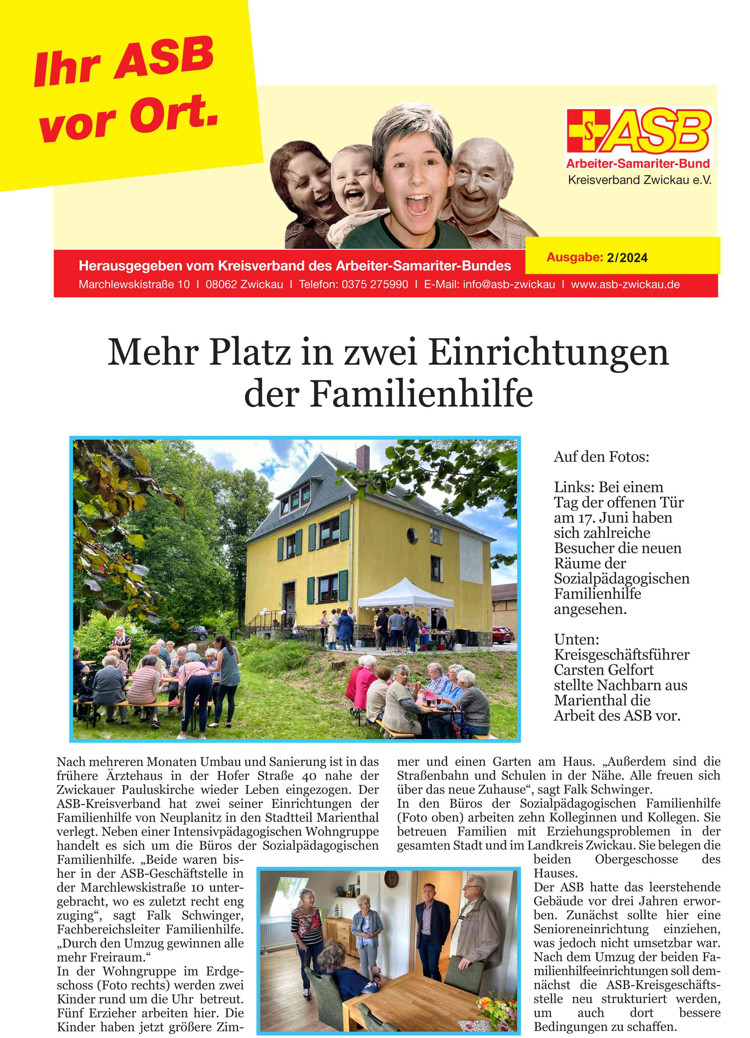 Ausgabe 2 der ASB-Zwickau-Zeitung ist da